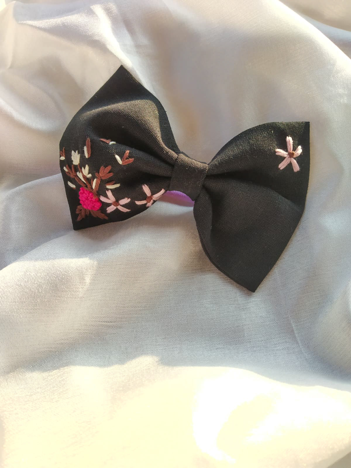 "Midnight Bloom Bows"