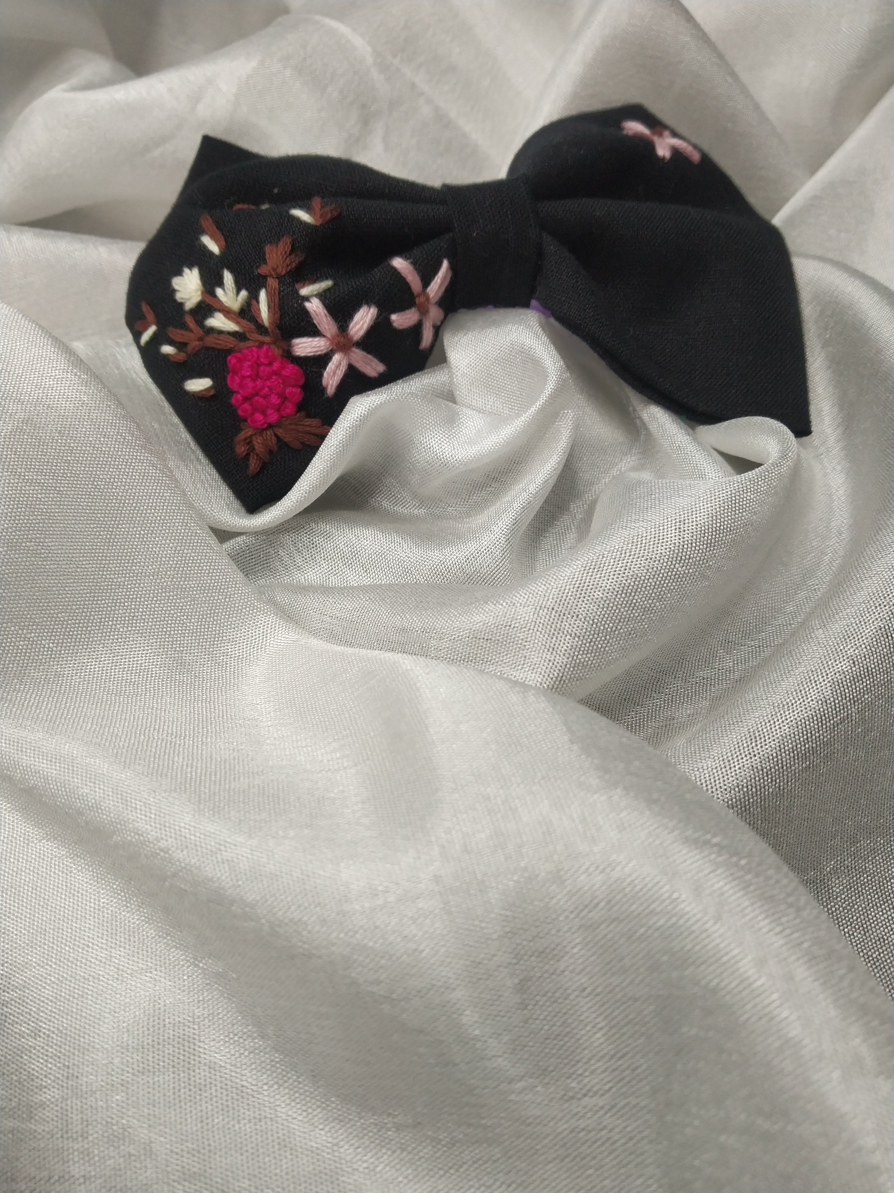 "Midnight Bloom Bows"