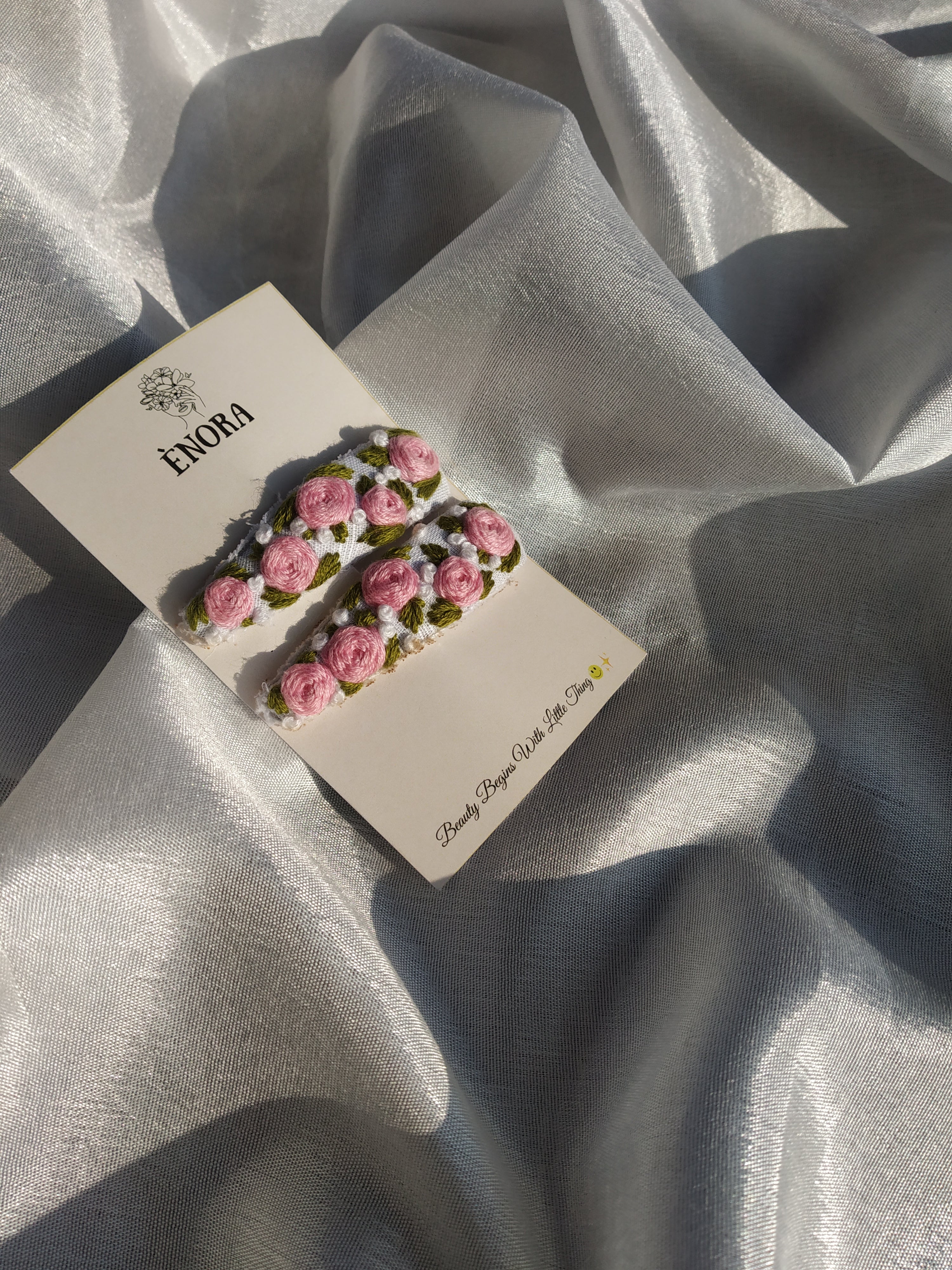 "Blush Rose Barrette"